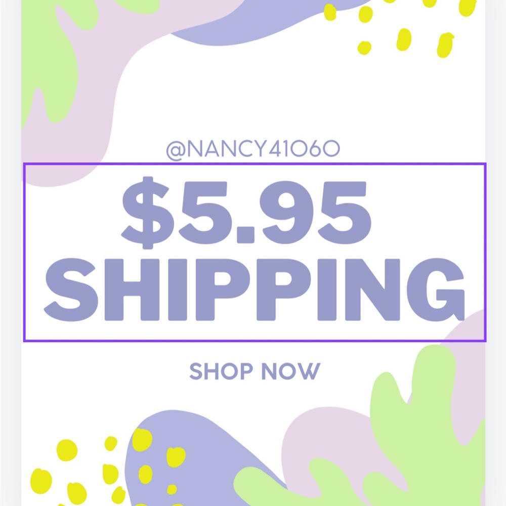 $5.95 SHIPPING ON ENTIRE CLOSET!!!